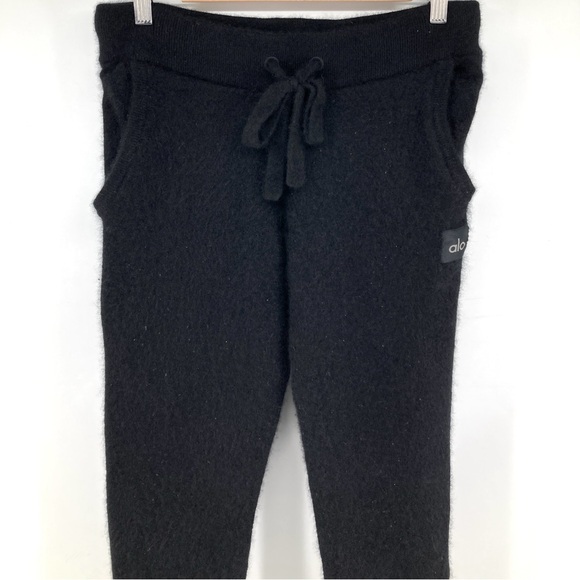 Alo Black Cashmere Jet Set Pants - Picture 5 of 8